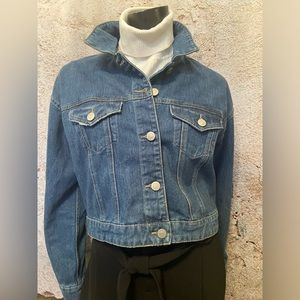 Refuge Cropped Denim Jean Jacket